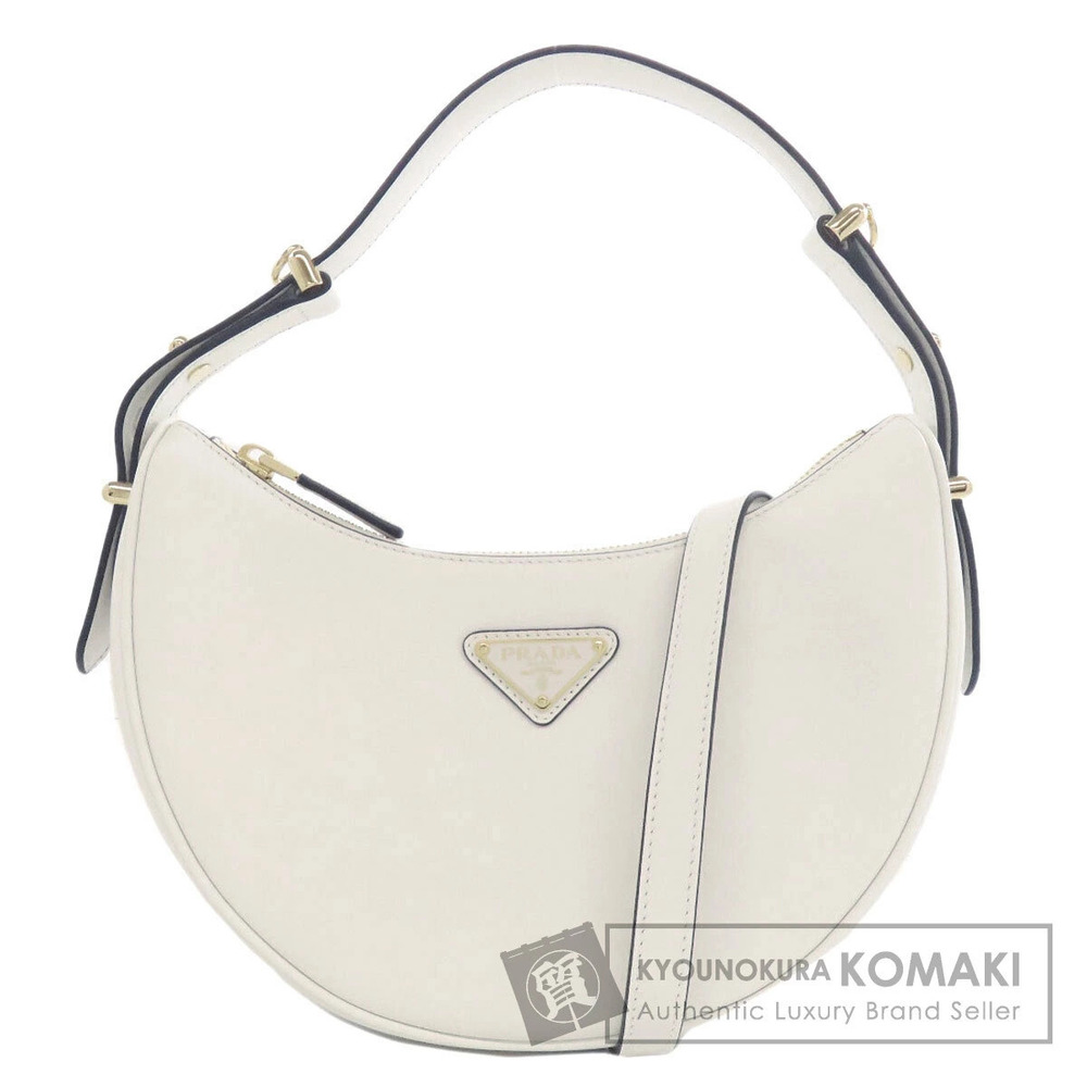Prada Arque shoulder bag soft calfskin leather White - Picture 1 of 11